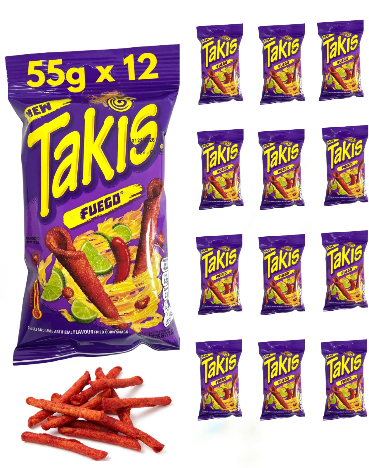Wholesale Takis Fuego 70g Best these rolled tortilla chips / Takis Blue Heat 114g