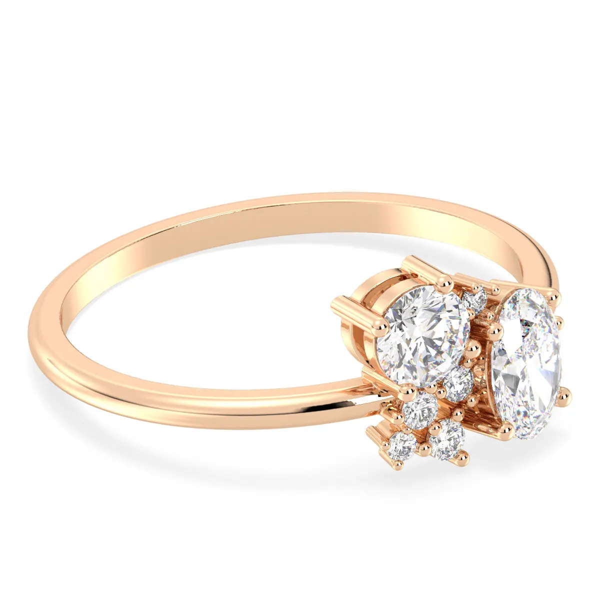 REYES Wholesale Price Moissanite Engagement Eternity Rings for Women in 10K 14K 18K Gold Wedding Fine Jewelry for Women