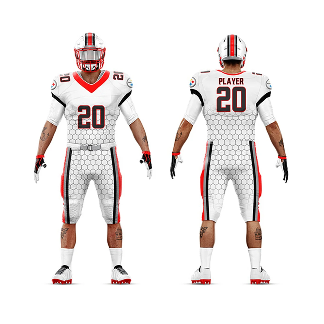 3D Sublimation Printing American Football Uniform Best Hot Selling Customized American Football Uniform