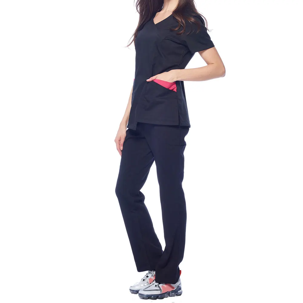 High Quality Medical Nursing Scrubs Uniforms OEM Wholesale Doctor Nurse Hospital Medical Custom logo