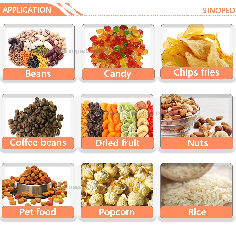 Multi Head Weigher Cheddar Cheese Dry Ice Popcorn Compost Soil Salt Bag Packing Machine