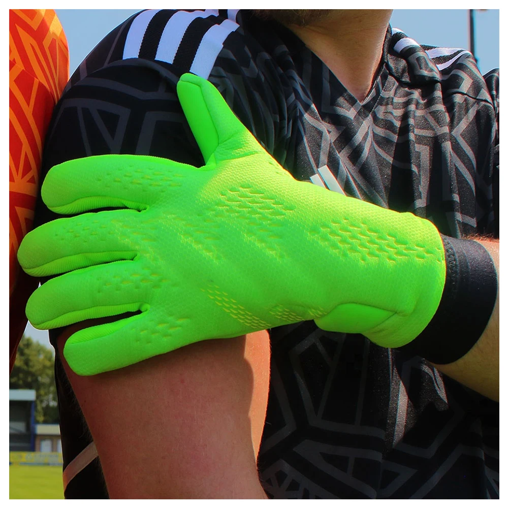 Hot sale goalkeeper gloves professional protect latex knitting Nylon football soccer goalkeeper gloves