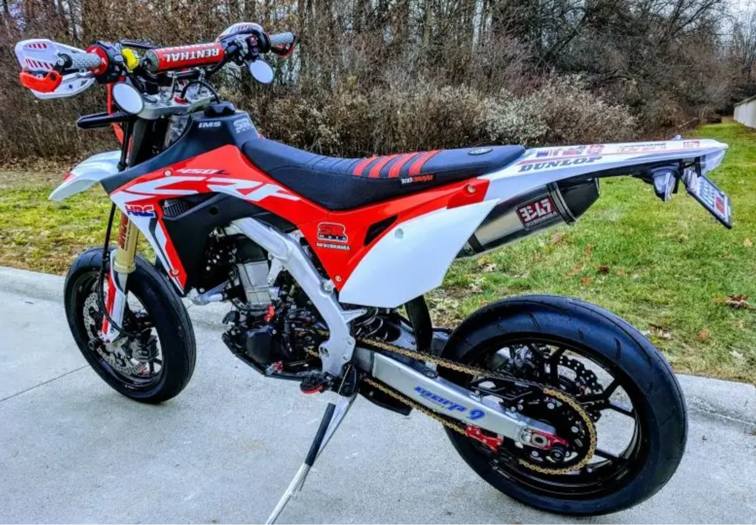 Лидер продаж супермото Hond CRF450L с коваными бескамерными колесами CRF450L-Supermoto-Winter-2019-Warp9-Forged-Tubeless-4