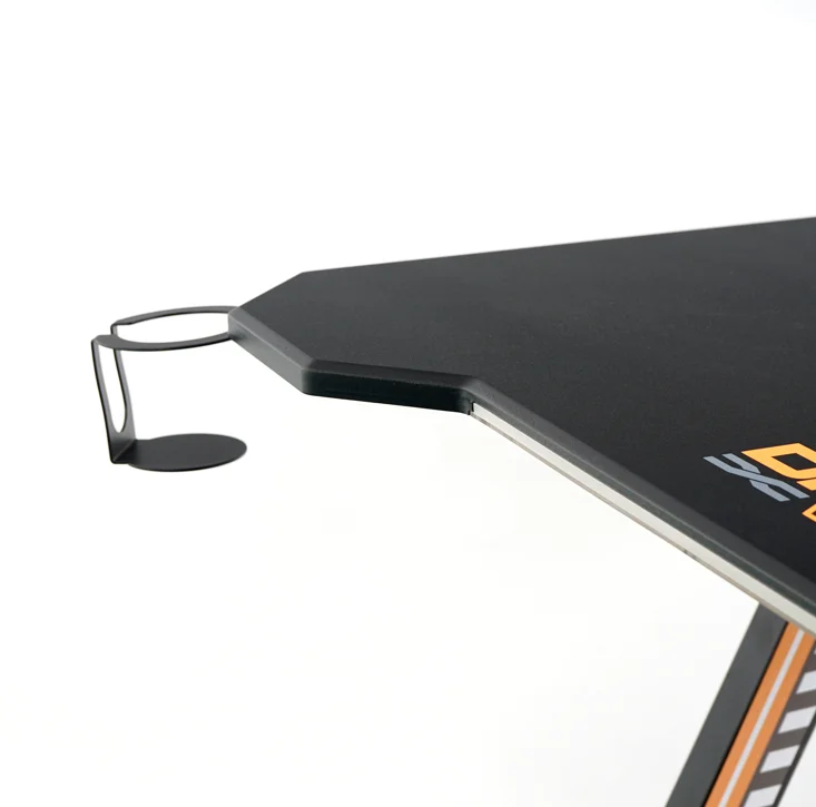 Dragon War Gaming desk 120 140 length RGB light metal carbon coated desktop gamer table