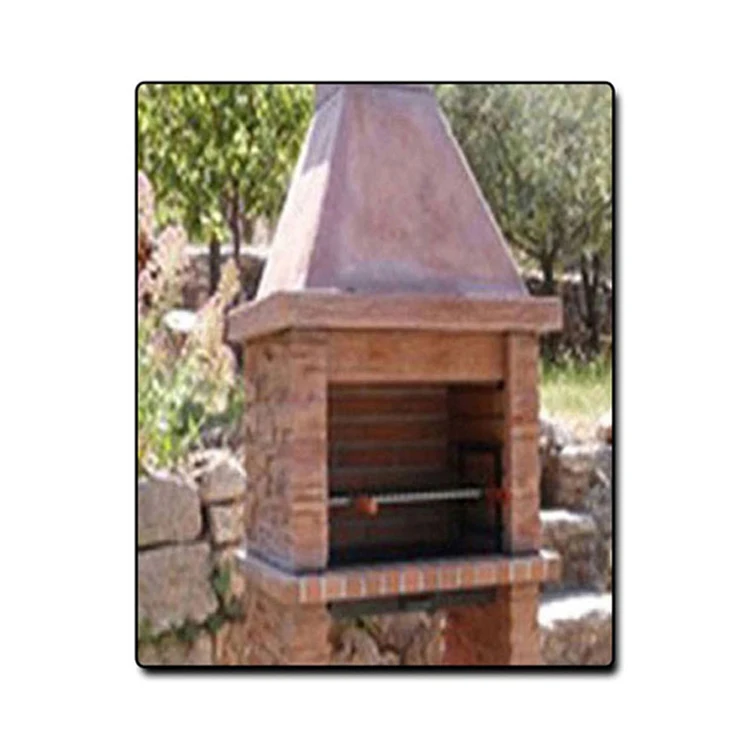 100% Natural Stone Made 100% Charcoal and Firewood Barbecue Grill from Top Supplier