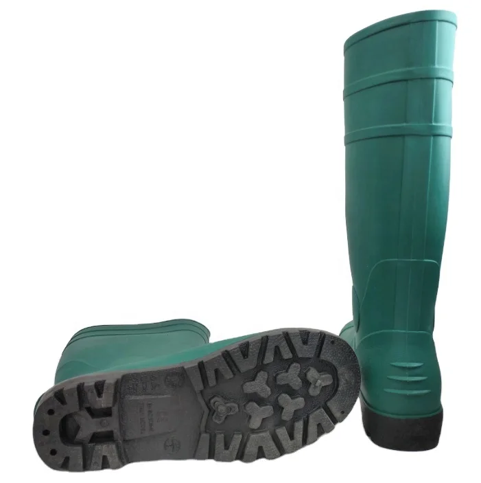 CE black steel toe rain boots steel toe safety boots waterproof  factory  puncture proof