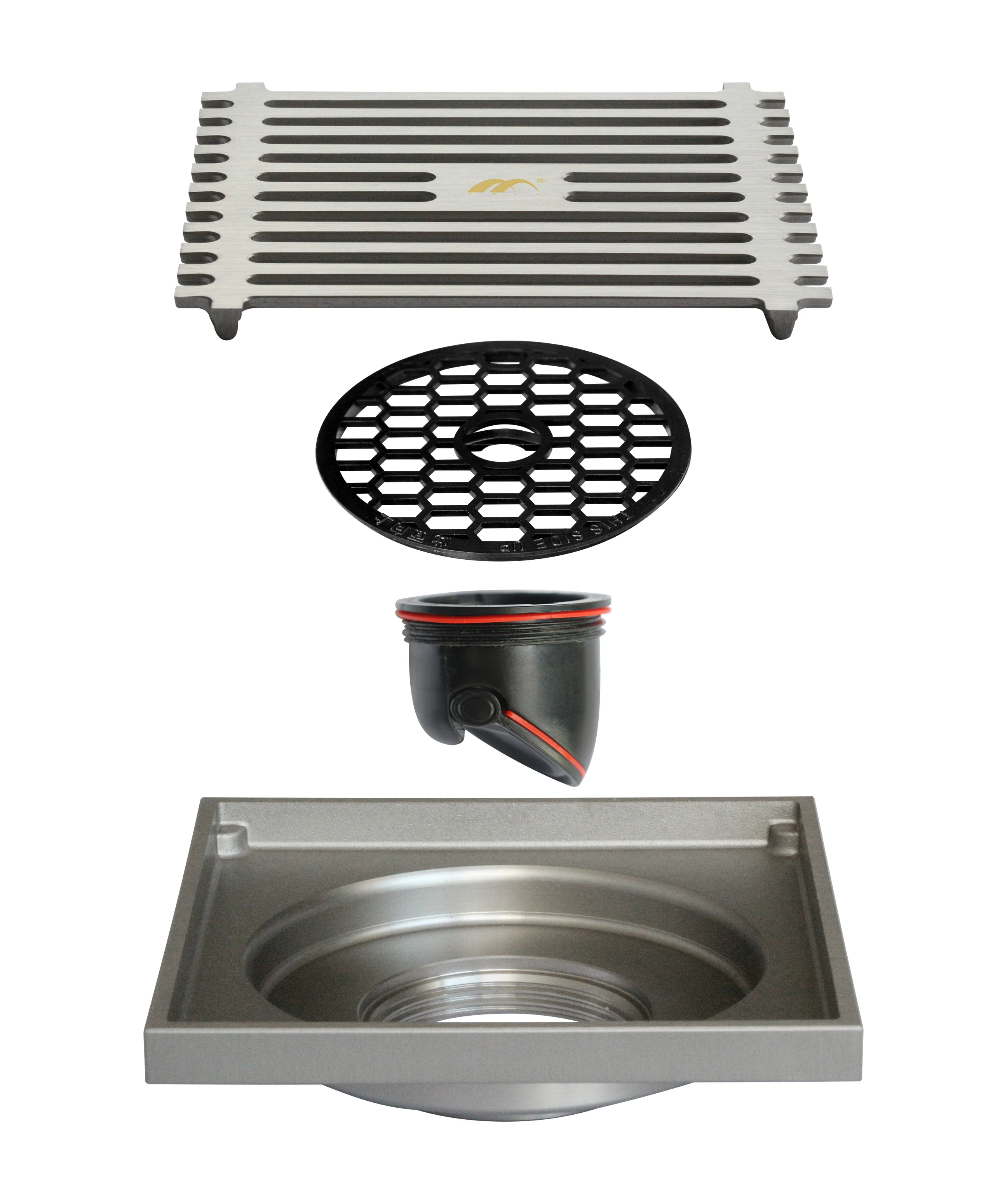 100*100mm round toilet floors drain modern kitchen sink cast iron mirror polished floor drain