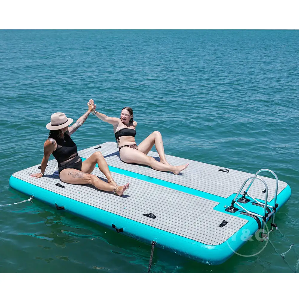 Y&G Inflatable Floating Dock Platform Inflatable Floating Dock Jet Skill Inflatable Floating Pontoon Dock
