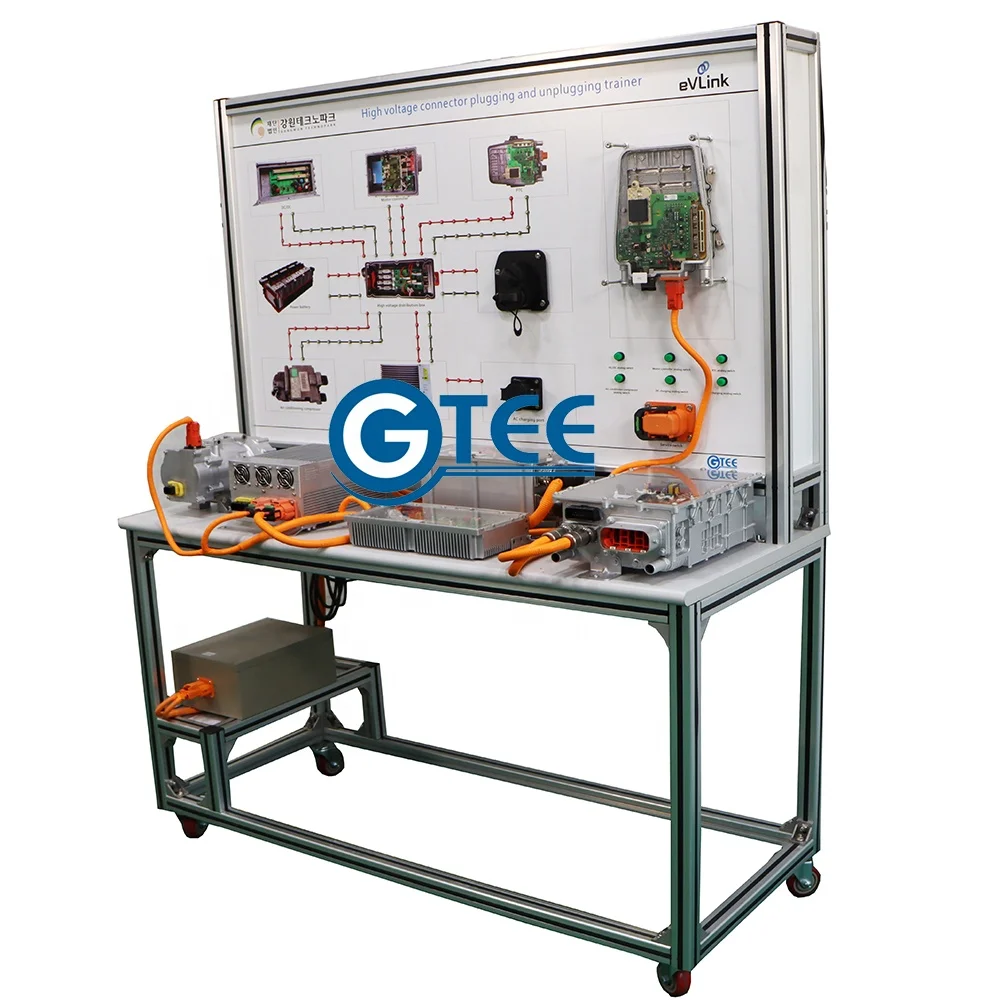 Electric car high voltage connector plugging and unplugging trainer automotive training board teaching educational equipment