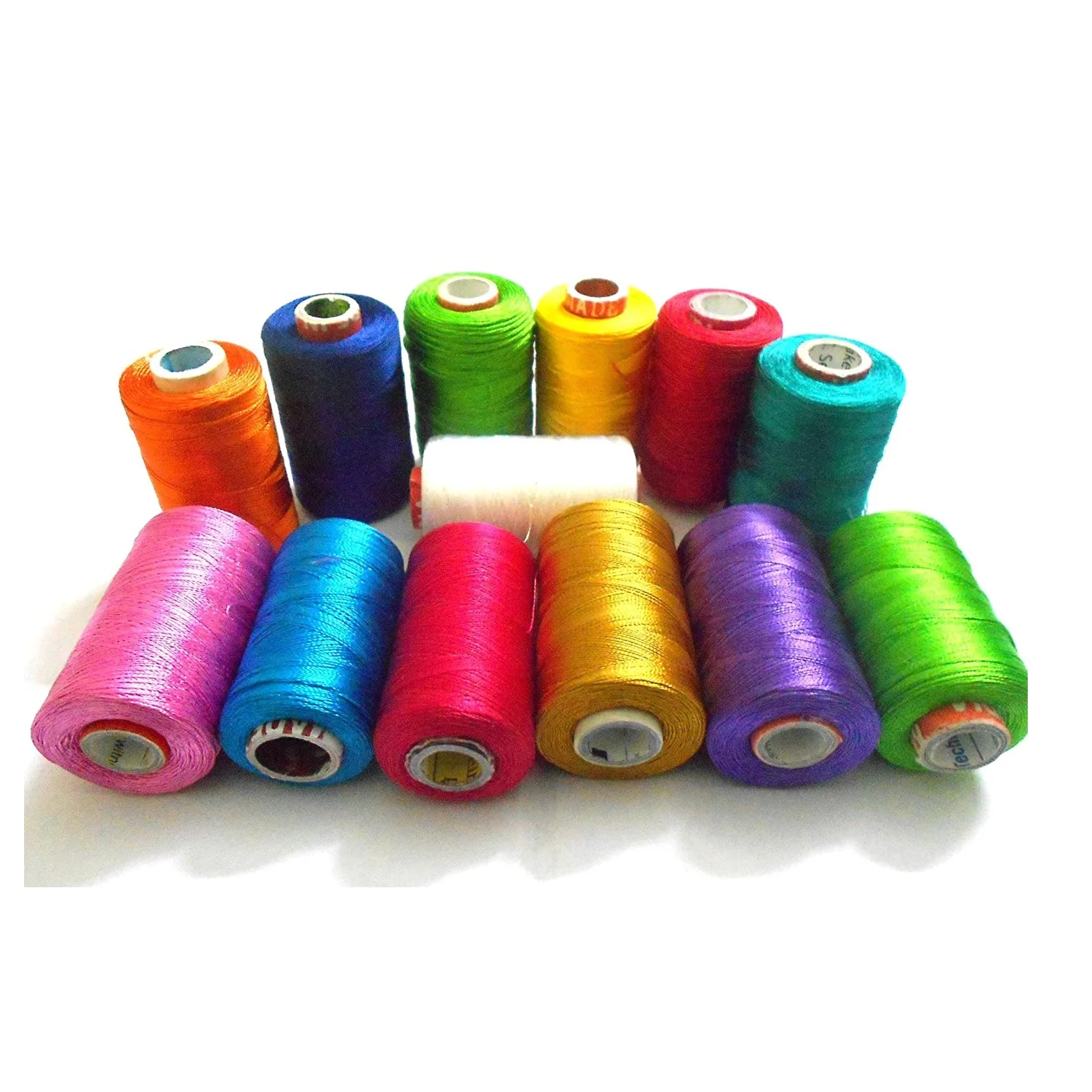 Hot Selling Handmade Thread Yarn 100 Percent Polyester Embroidery Thread Twisted Colourful 150 2 Polyester Yarn for Export