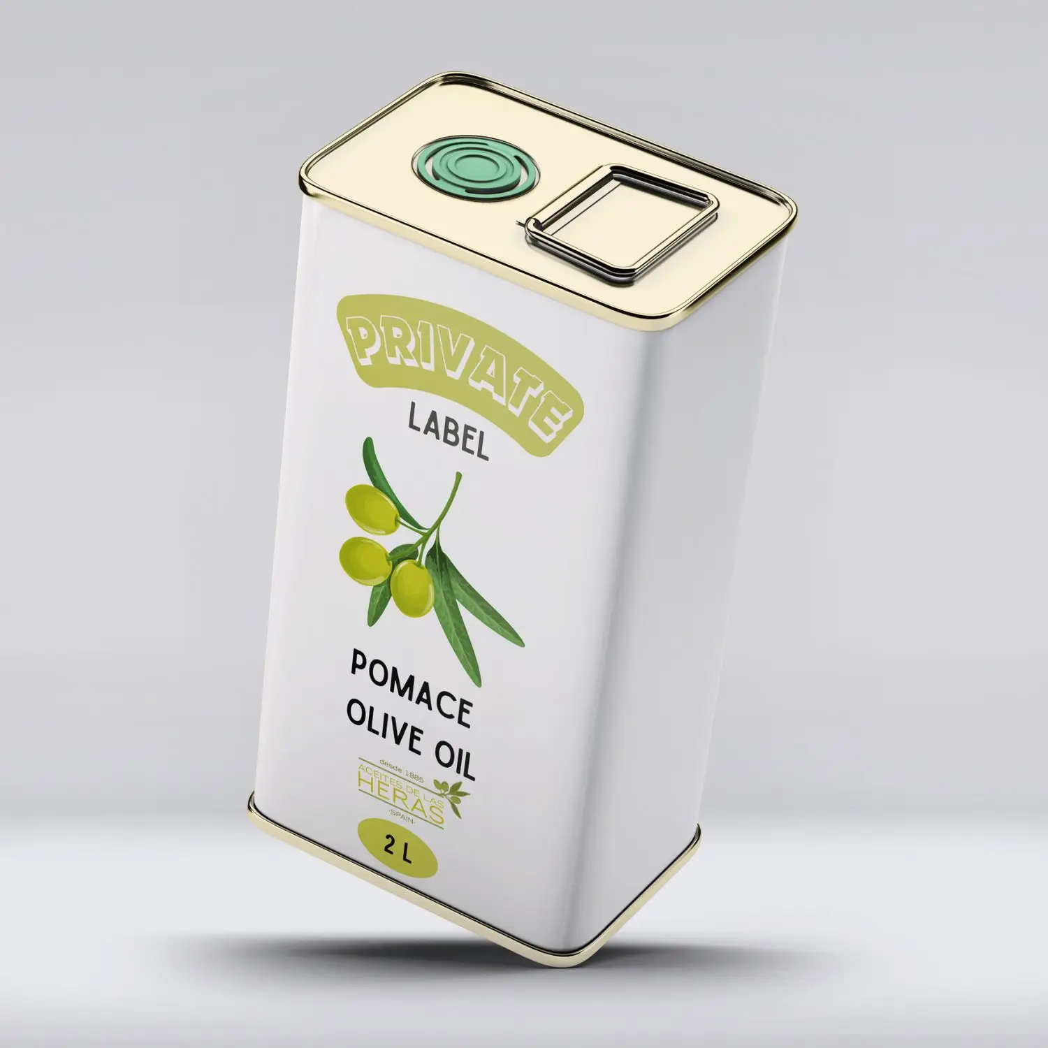 Private Label Pomace Olive Oil 2L Tin Spanish for cooking and frying