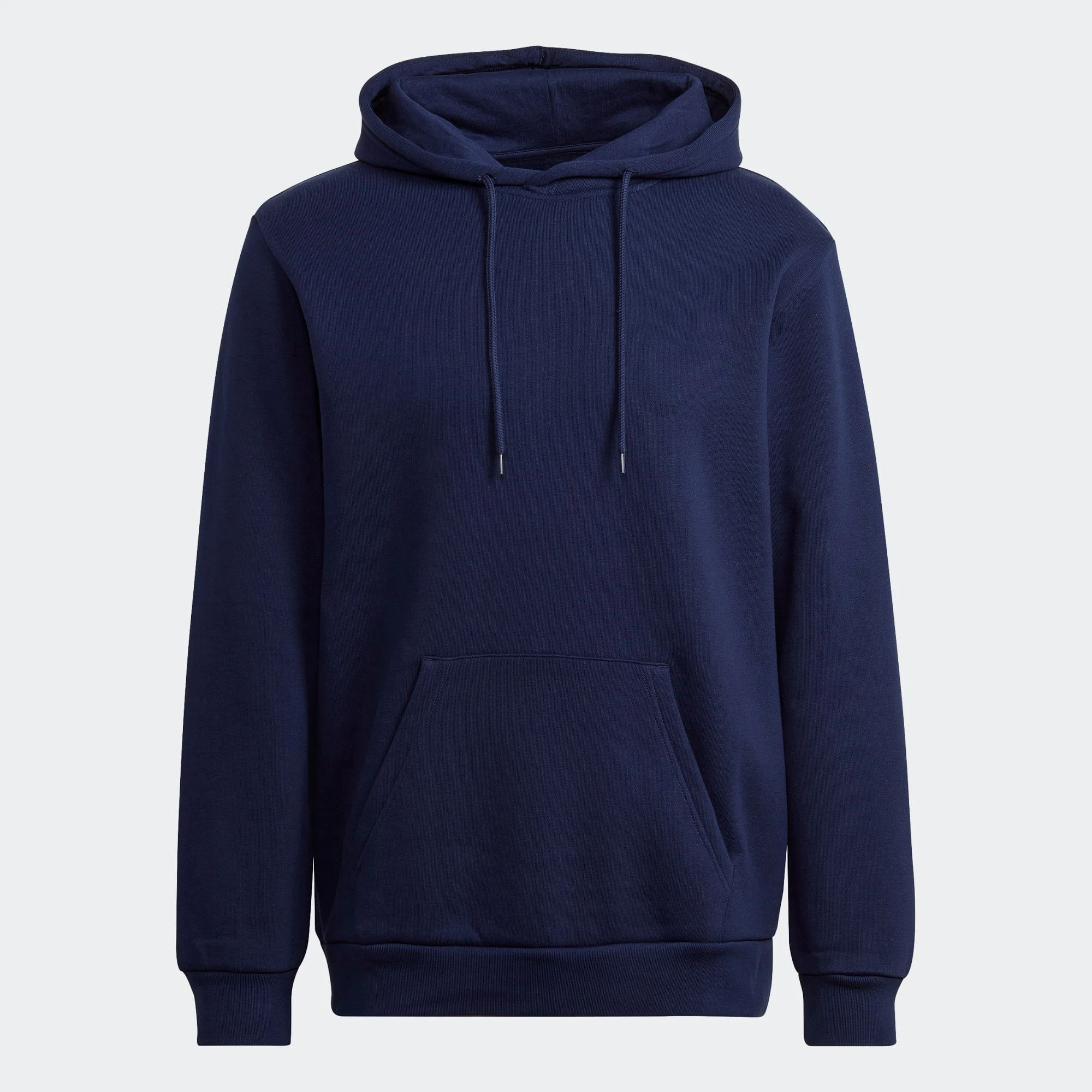 Regular Fit Heavyweight 70% Cotton 30% Recycled Polyester Fleece Essentials Trefoil Night Indigo Men Pullover Hoodie
