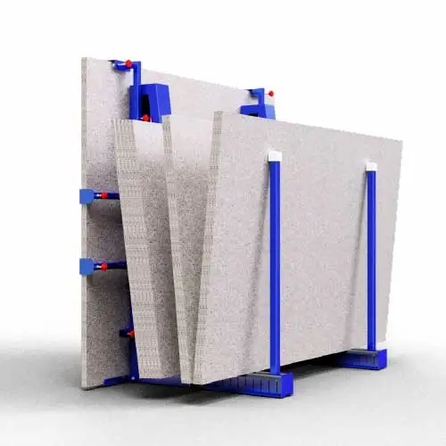 Storage display rack for granite marble quartz slab stone