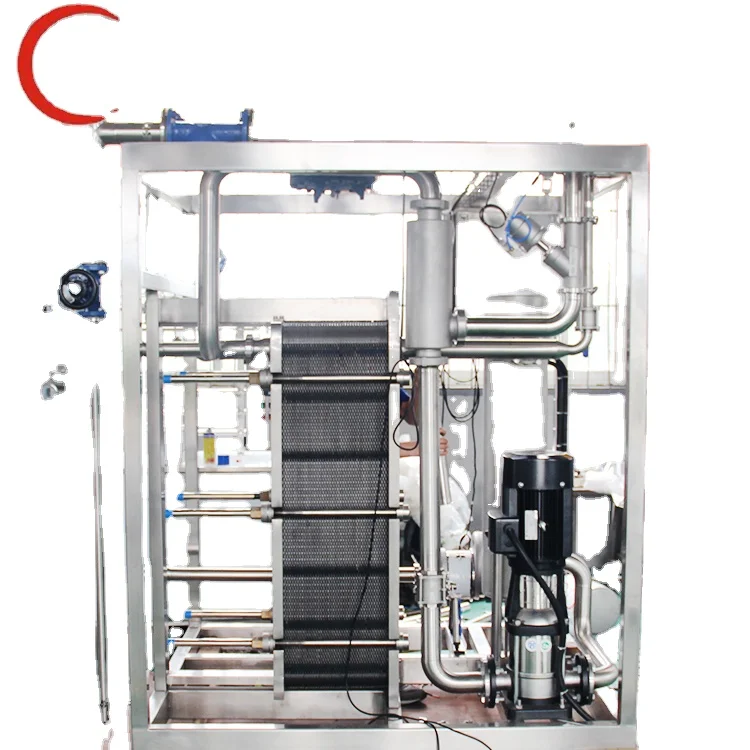 Batch production HTST compact pasteurizer machine for milk