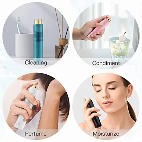 10ML Perfume Atomizer Travel Refillable perfume Containers Dispenser Spray Empty Bottle for Mini Sprayer Size