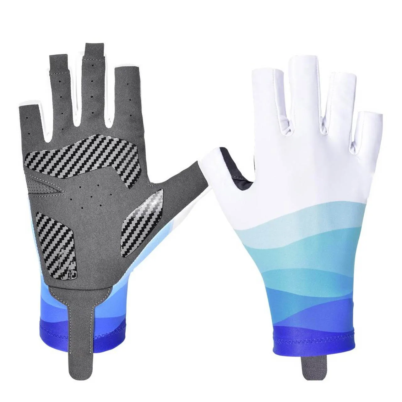 OEM Wholesale UV Protection Gloves Adult Non-Slip Fingerless Fishing Gloves for work fish Custom Fishing Gloves For Kids