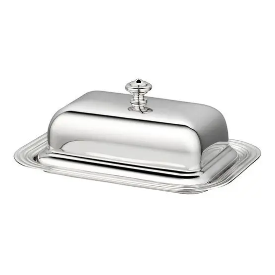 Best Quality Indian Metal Handicrafts Decorative Metal Butter Dish Serving Dining Table Food Container Keep Food Fresh Hot Sale