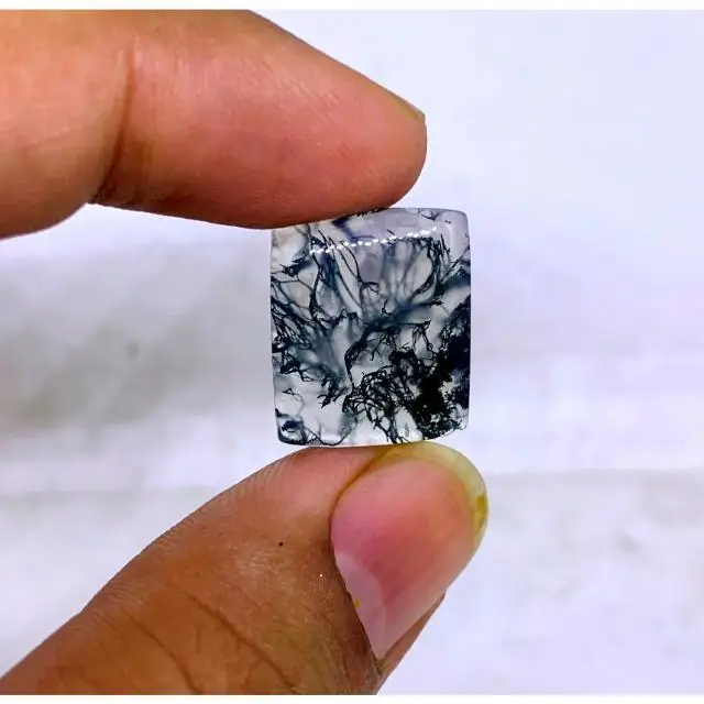 Best Grade Moss Agate Gemstone Moss Agate Loose Gemstone Cabochon Lot 100% Natura loose Gemstone For Jewelry 11 Cts. 17X14X4