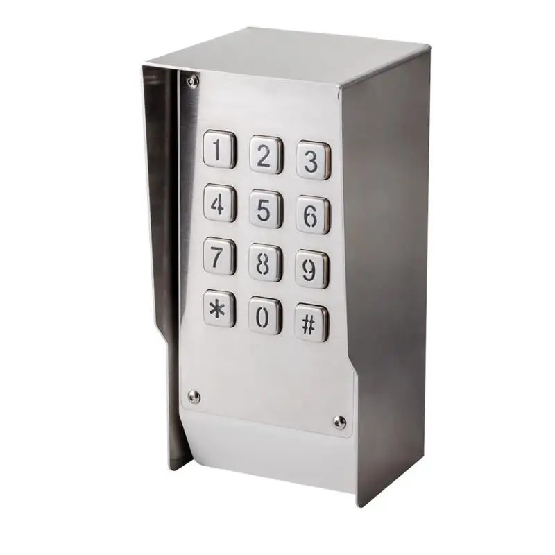 4G keypad PIN gate  access control keyless entry dial to open using SIM card cellular opener