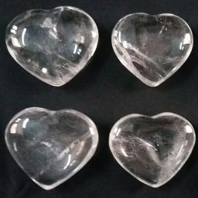 Clear Quartz Wholesale Clear Quartz Puffy Heart Bulk Crystals Gemstone hearts