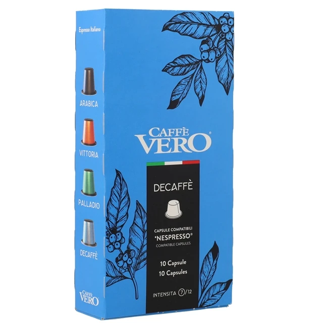 Italian Made Nespresso Compatible Capsules - Different Blends Available Including Decaf - 10 capsules per Box