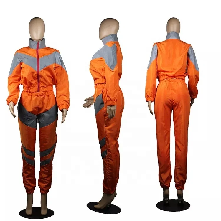Wholesale Reflective Nylon Tracksuit For Women