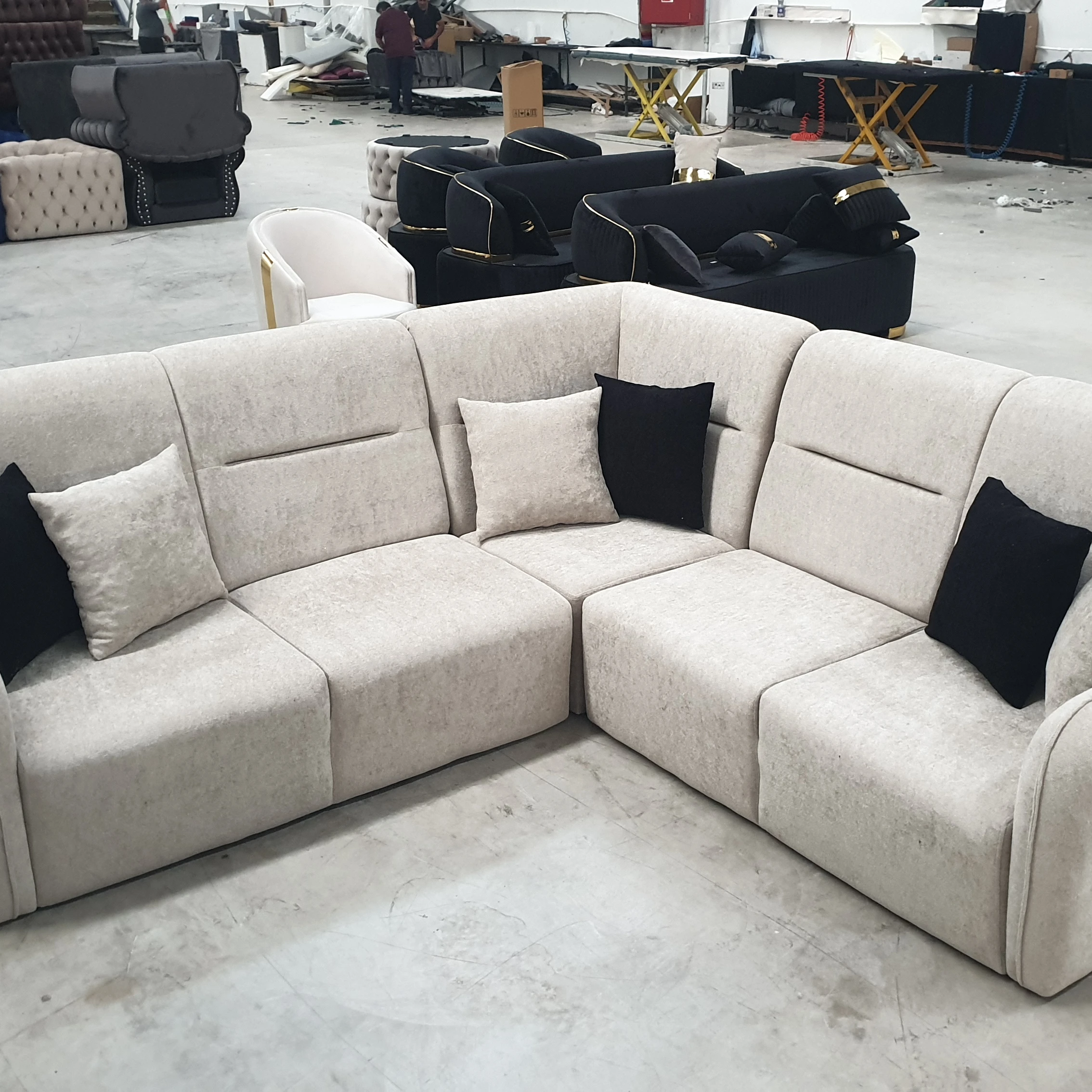L Shape Modern Color Options Sectional Sofa Wholesale High Quality Best Price contemporary Corner Sofa