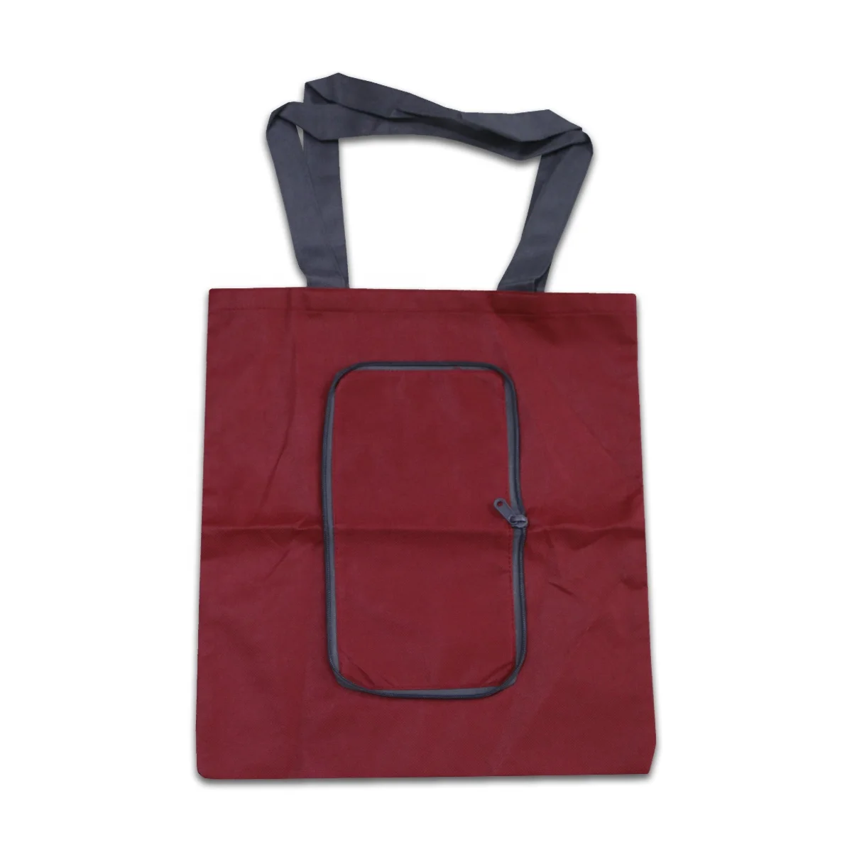 Various color biodegradable non woven nonwoven shopping bag nonwoven bag with Zipper Pocket