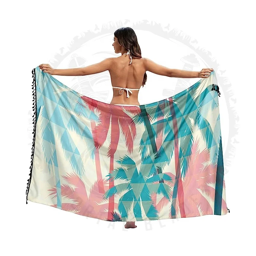 Hot Selling Sarong Bathing Suit Beach Skirt 2023 Wrap Around Beachwear Cover Up Women Beach Bikini Wrap