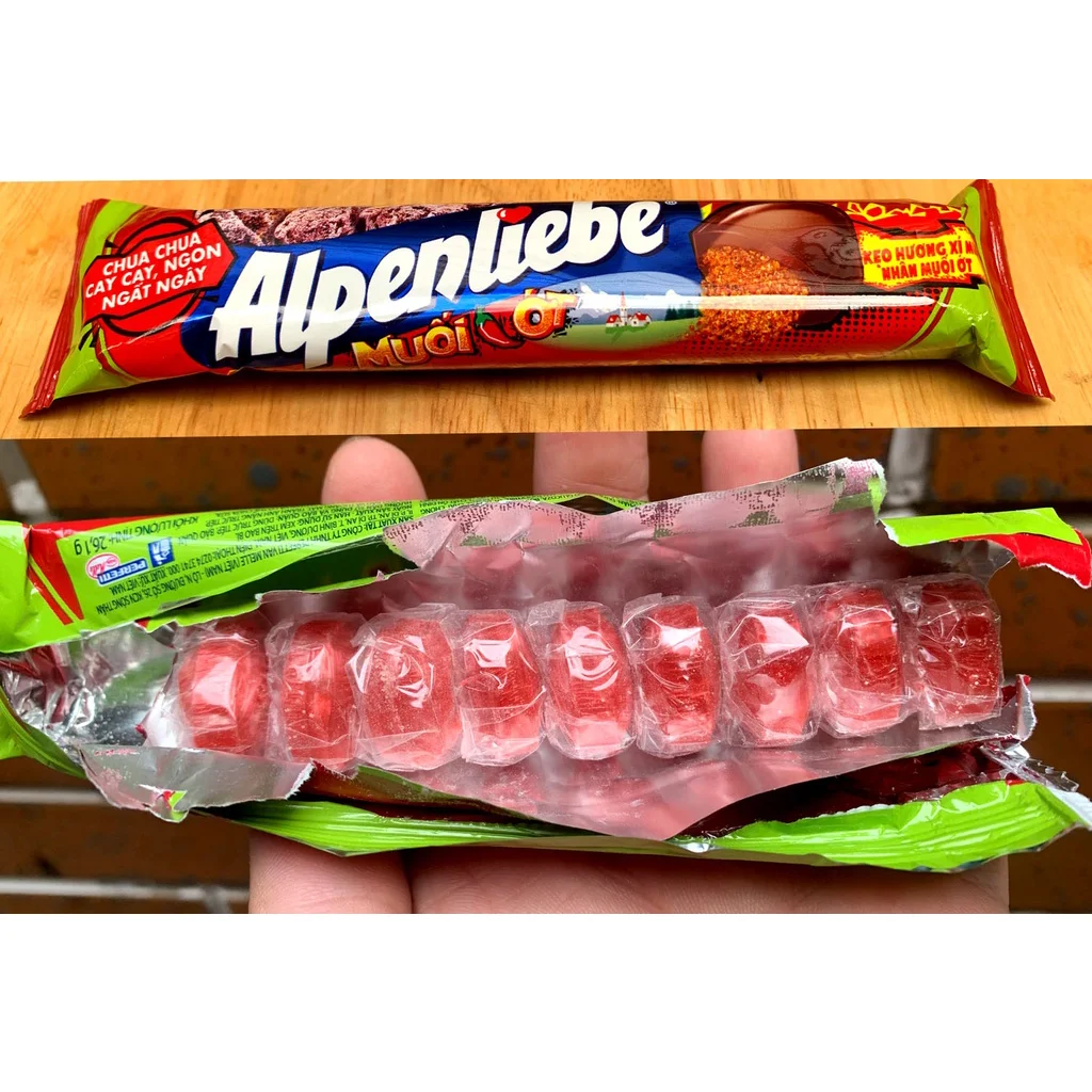 Alpenliebe Lemon Salted Apricot Flavor & Chilli Salt Hard Candy