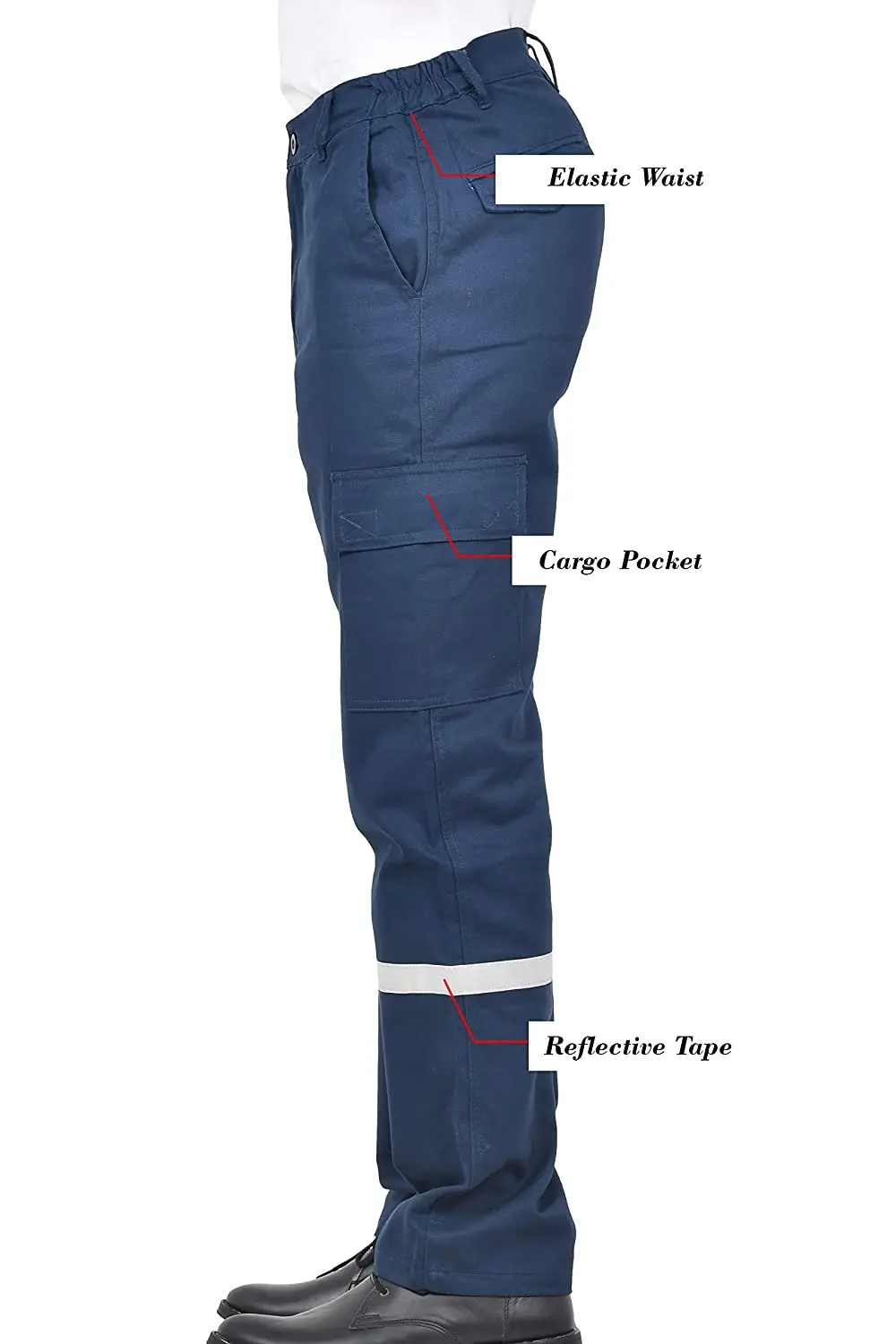 Hot Sale Men Outdoor Hi Vis Reflective Workwear Pants For Men workwear factory worker reflective pants