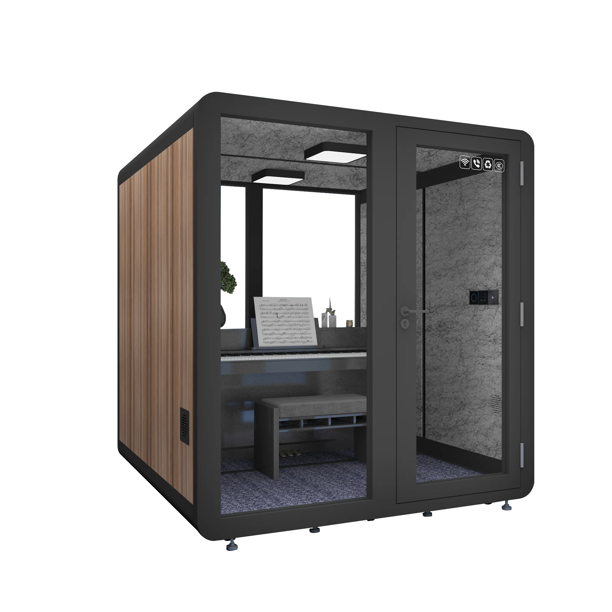 Hot selling high quality customized movable conference room soundproof recording studio