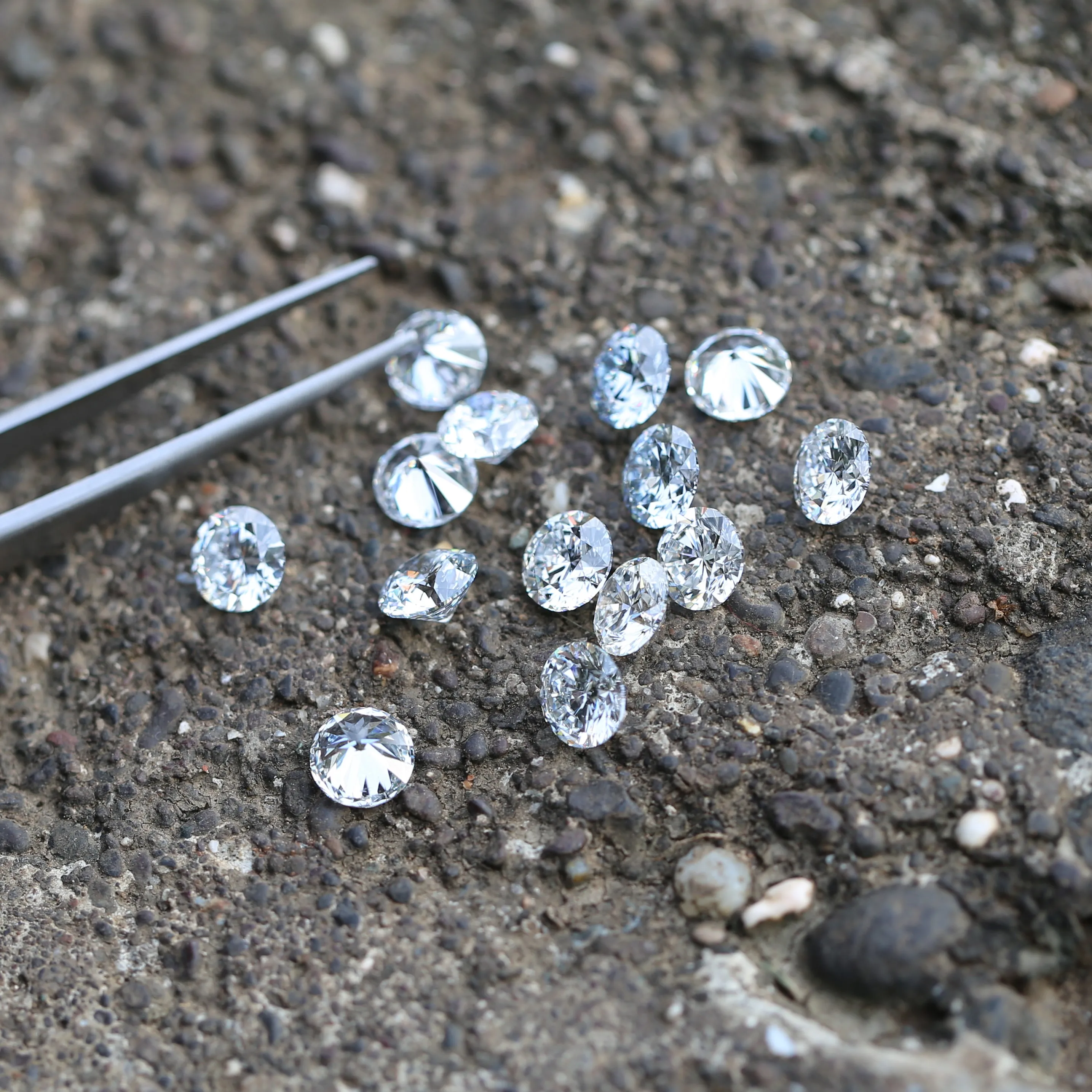 Свободный натуральный сверкающий бриллиант в D-цвете с круглой блестящей огранкой GIA Сертифицированный VVS2 прозрачность для модного изготовления ювелирных изделий