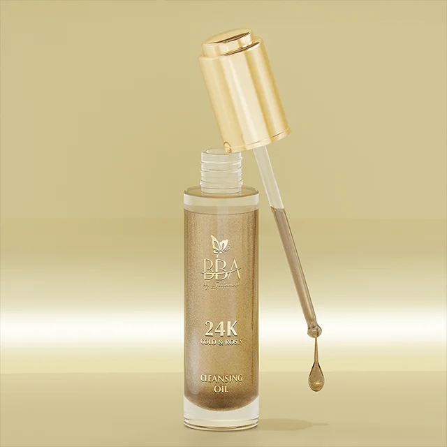 BBA 24K Gold & Roses очищающее масло для лица использование косметики