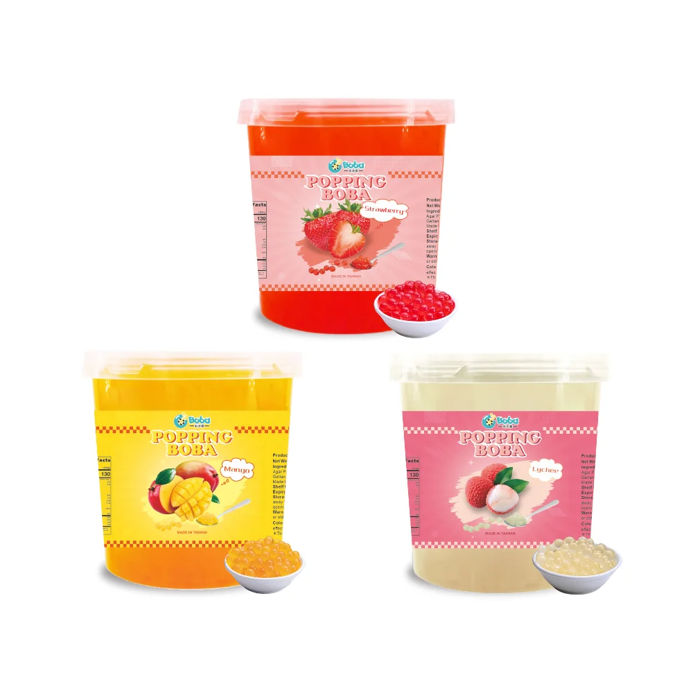 Приготовленные в Тайване шарики для приготовления чипсов Boba Amazon ингредиентов смузи