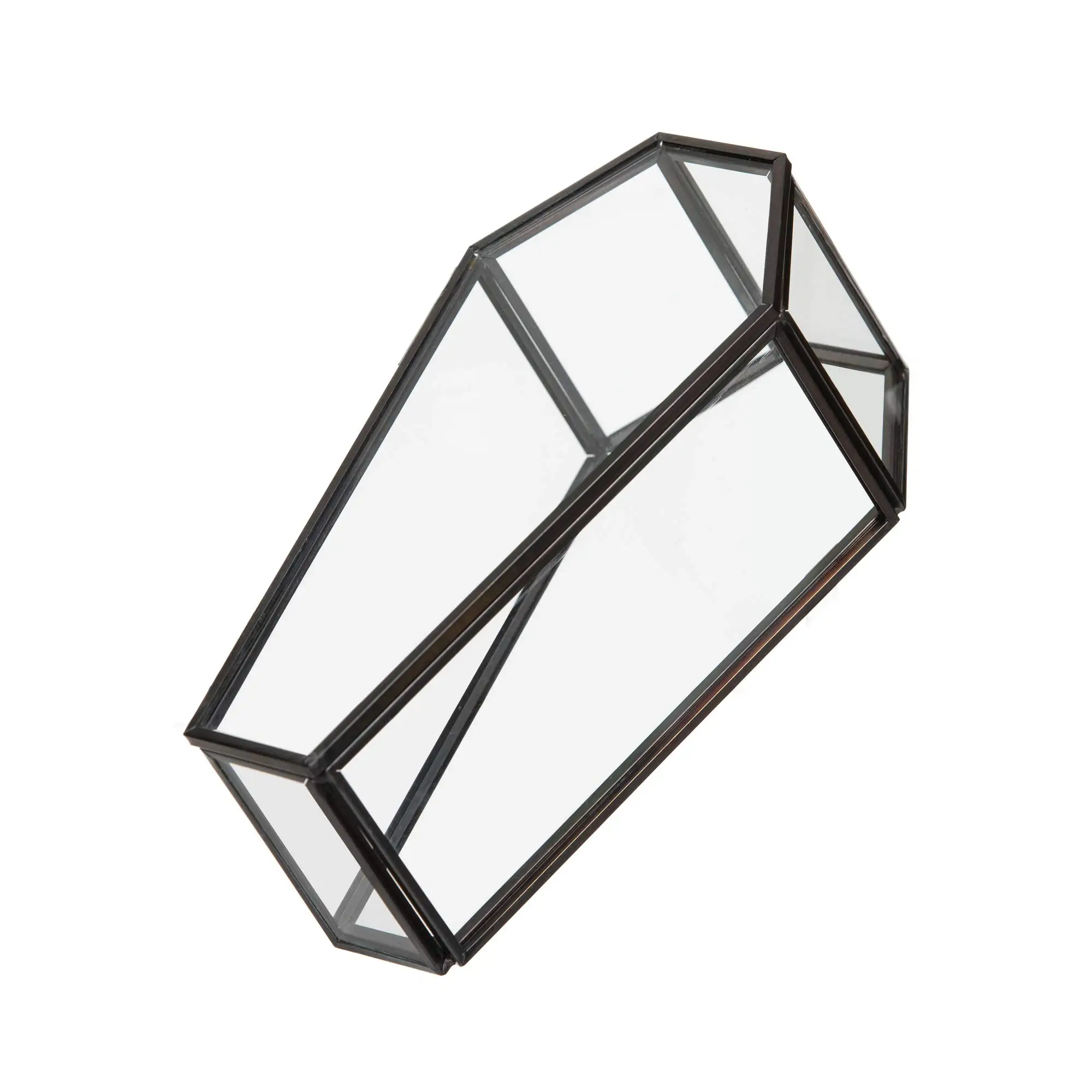 Coffin Terrarium glass coffin shaped packaging box big luxury coffin bracelet trinket jewelry