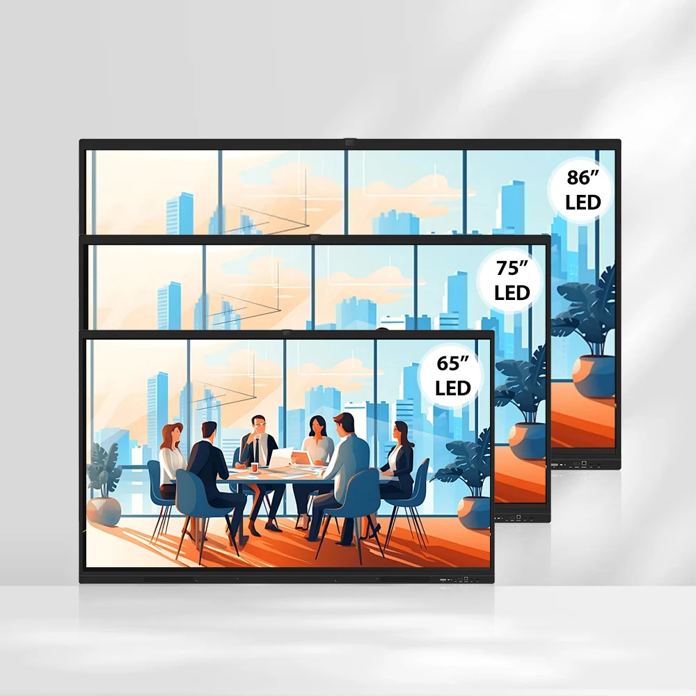Popular finger multi touch screen smart LCD display meeting electronic  4k Ultra Hd 65 Panel digital interactive Whiteboard