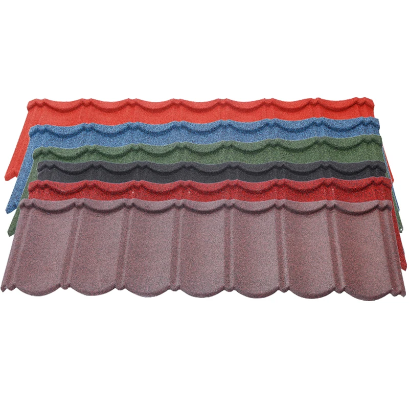 Metal Roof Tiles Building Materials Colorful Stone Coated Roof Tile