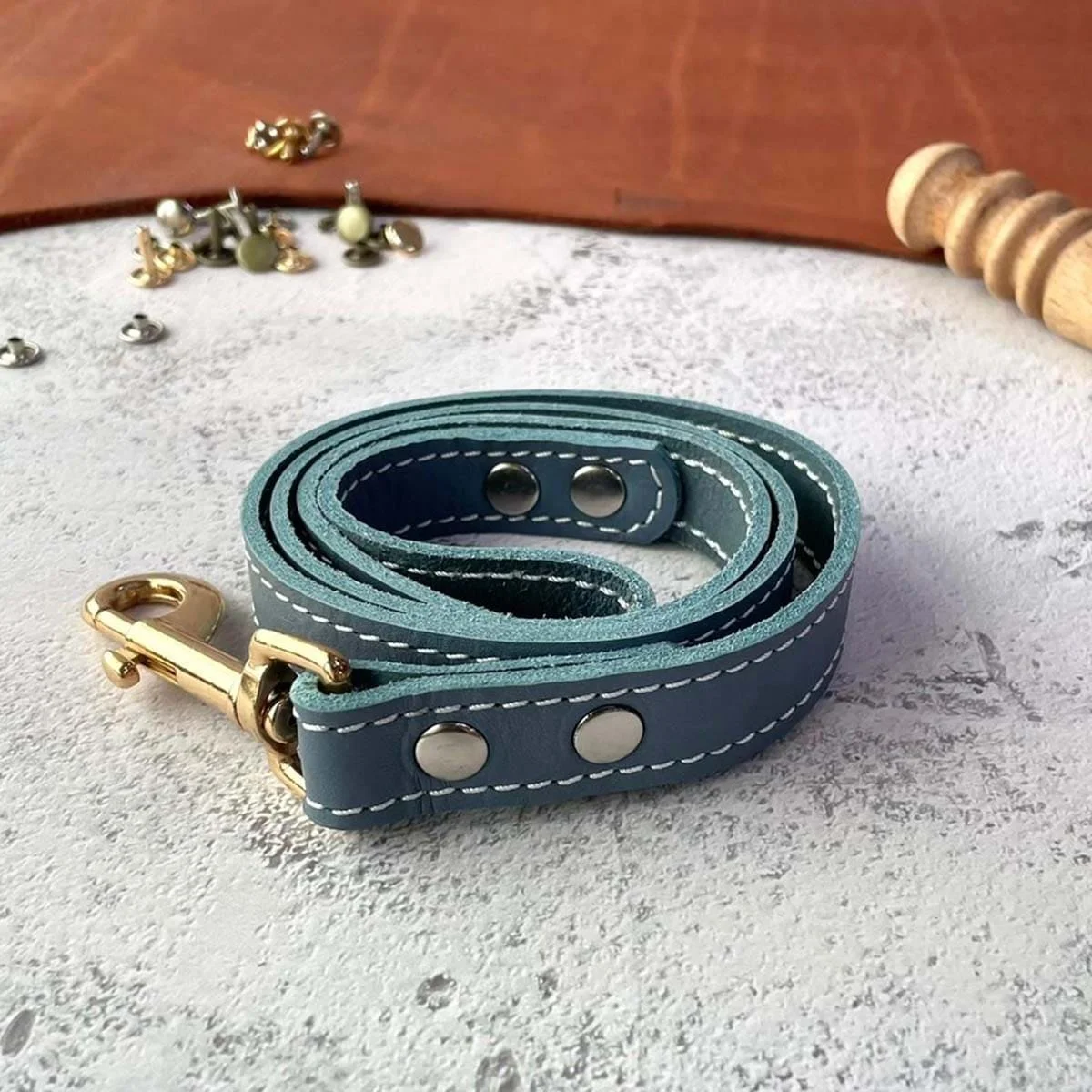 Leather Lead Rope Custom Dog Leash Leather Lead
