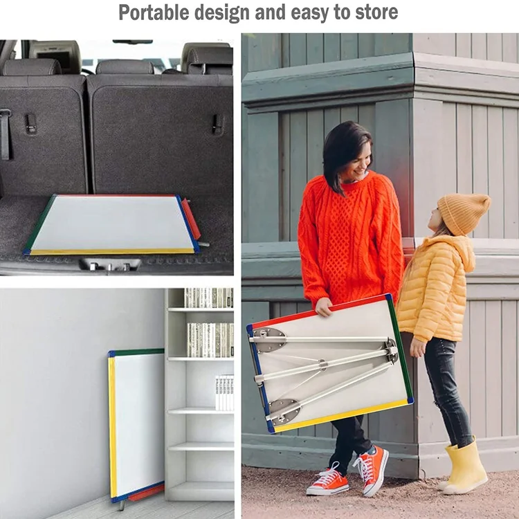 60x45cm colorful frame tripod magnetic whiteboard flipchart easel portable mobile flip chart stand for classroom home