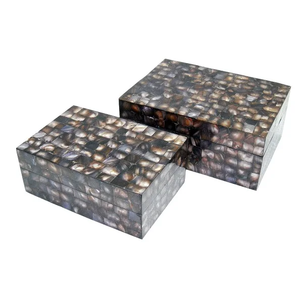 Indian Handicraft Item Top Selling Horn Bone Gift Item Unique MOP Box Custom Logo Packaging Necklace Jewellery Decorative Boxes