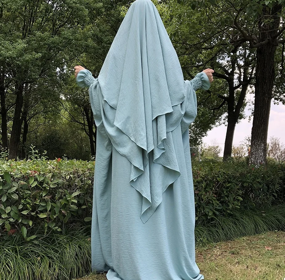 New Women Cheap Price Abaya Wholesale Islamic Style Long Sleeve Ladies Abaya baggy Plated long dress women abaya fully covered