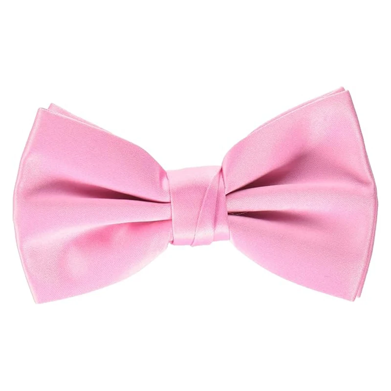 Wholesale Ready To Ship Small Grid Bow Ties Men Fashionable Plain Dyed Polyester Woven Pattern Multiple Colours Butterfly Style