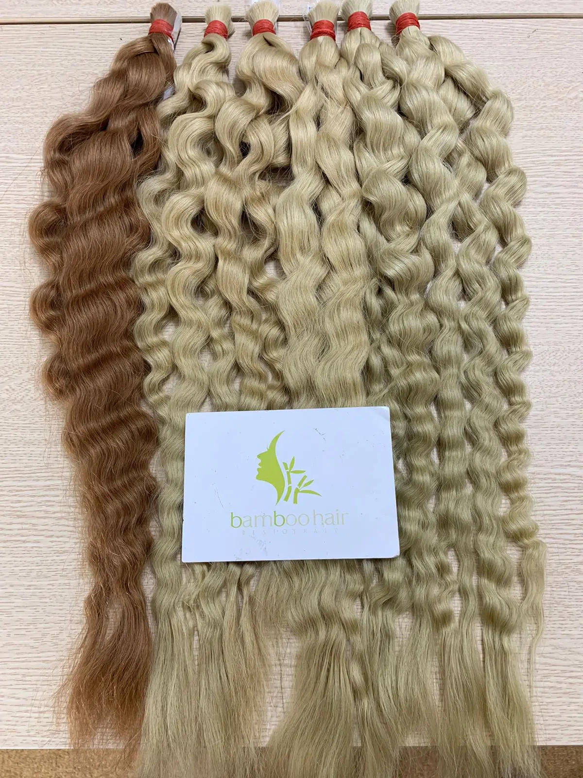 High Quality Bulk Hair Extensions Best Selling 200g 250g 300g Wavy Curly Water Wave Bamboo Hair Wholesale Price Genius Weft