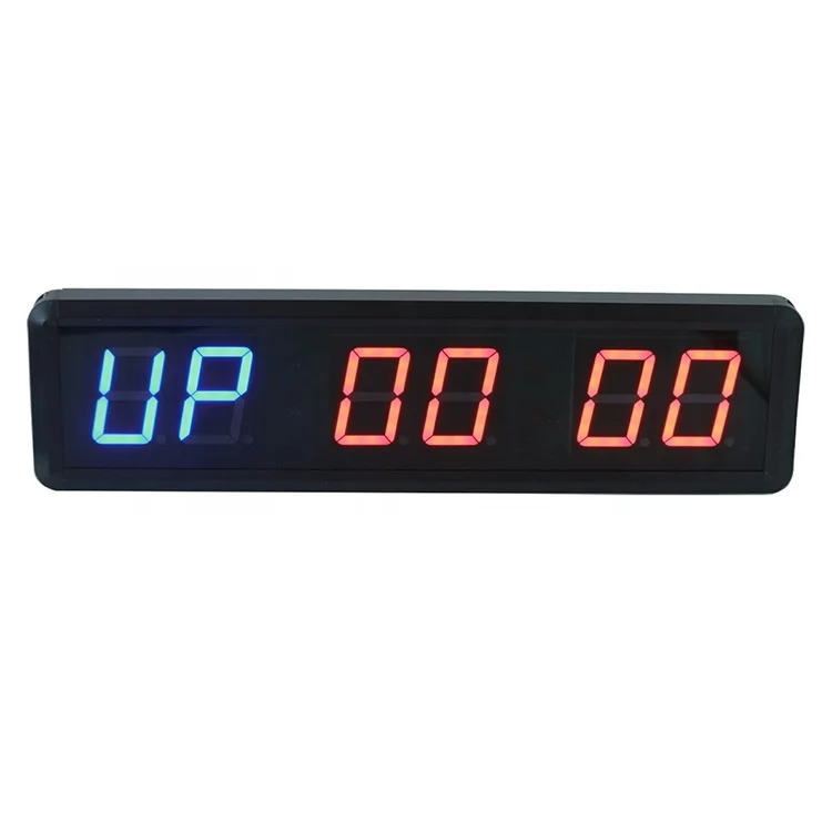 1.8 Inch Fitness Clock Small Home Fitness Timer Portable Stopwatch for Workouts and Exercise Routines