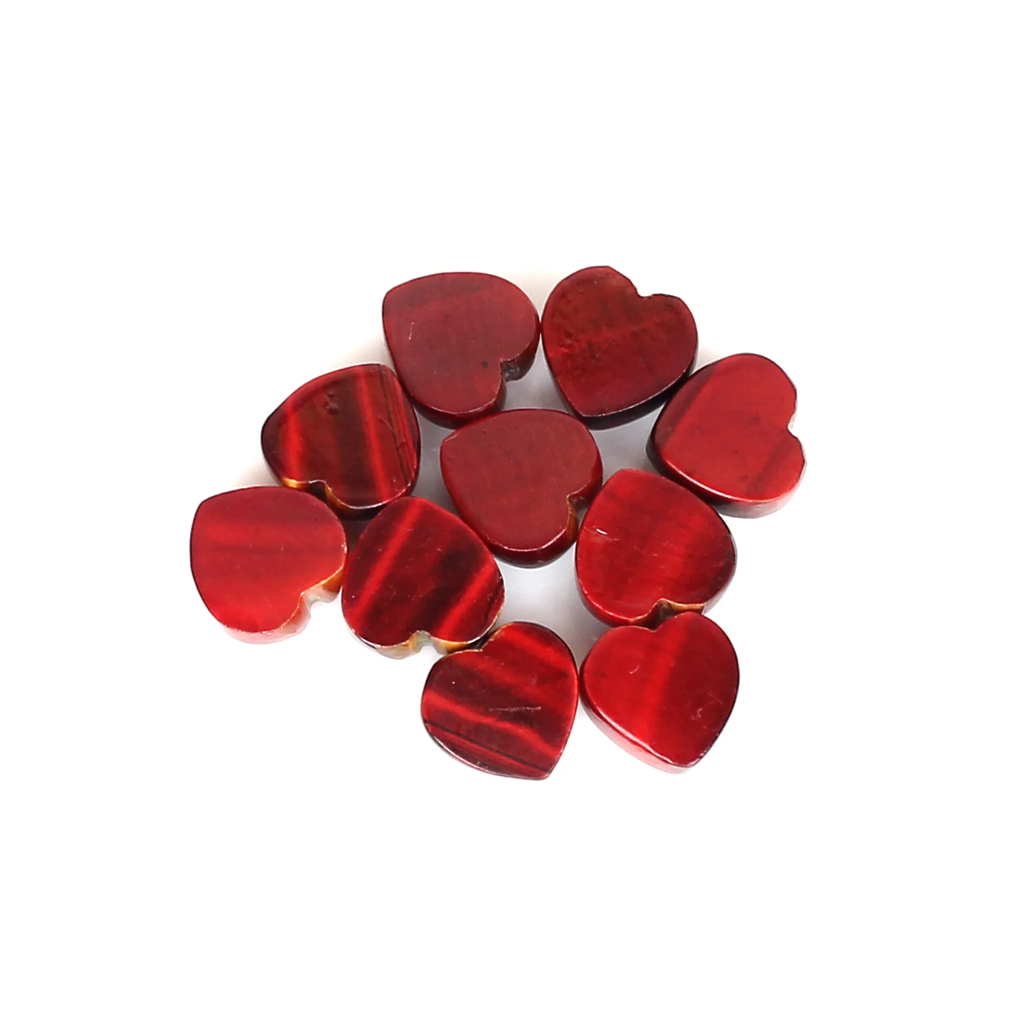 SNAKESKIN JASPER GEMSTONE HEART CABOCHON 10.80CTS 8X8MM LOOSE GEMSTONE