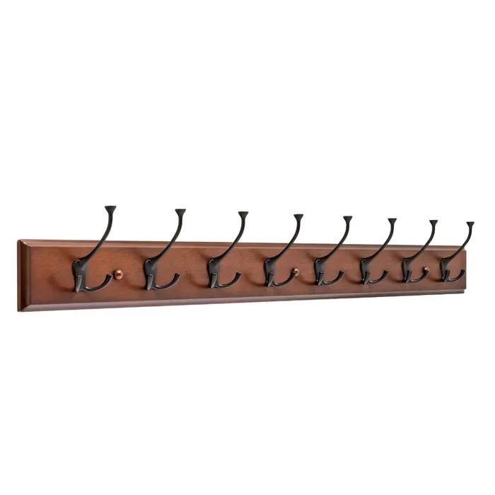 Cheap price high quality wooden coat and hat rack wall mounted
