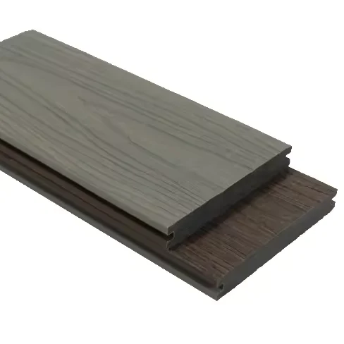 co extrusion capped wpc teak decking board panel engineered flooring for outdoor Woodgrain terrace no gap tap & go composite