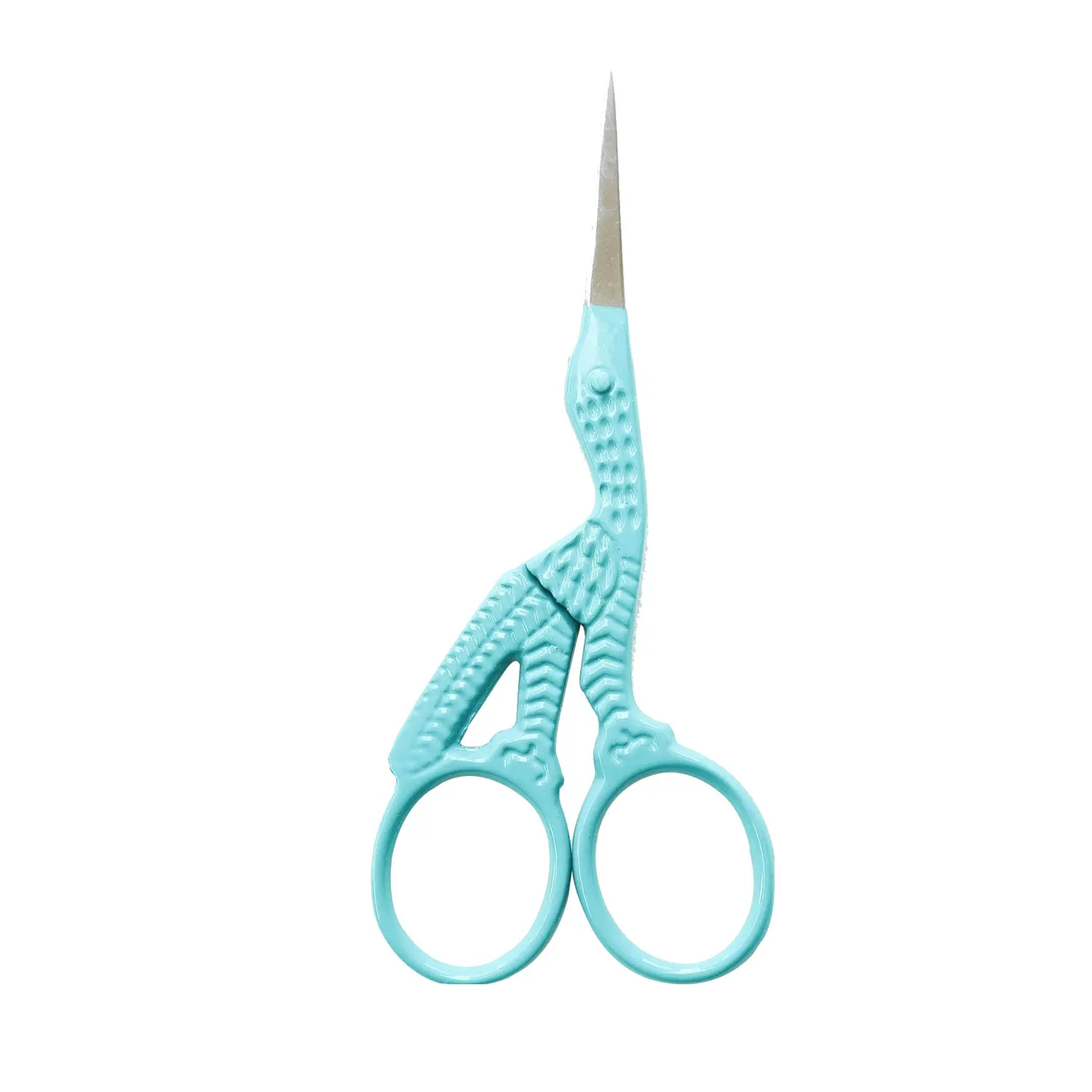 Heavyweight Stainless Steel Fancy Embroidery Scissors Stork Scissors With Needle Point And Comfortable Mini Scissor