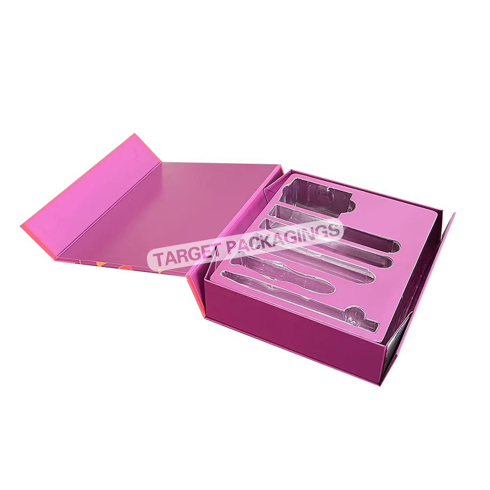 Custom Colorful Foldable Boxes With Magnetic Lid Printed Blister Insert Gift Box Packaging Paper Magnet Closure Cosmetic Box